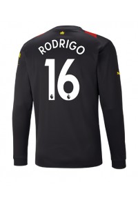 Fotbalové Dres Manchester City Rodri Hernandez #16 Venkovní Oblečení 2022-23 Dlouhý Rukáv